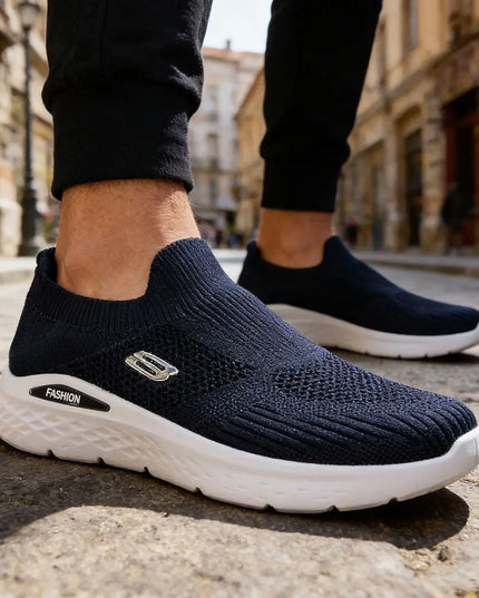 Pantofi sport de barbati, usori,din material textil,B4027,Albastru inchis OEM