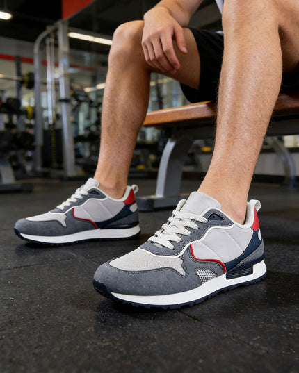 Pantofi sport de barbati din material textil, B4052 - Albastru Deschis