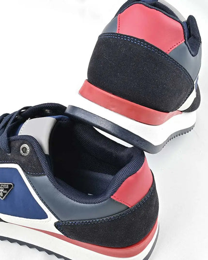 Pantofi sport de barbati din piele ecologica, B1298 - Albastru Inchis