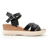 Sandale de dama,Cu platforma,Din Piele Ecologica,SA71,Negru