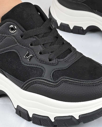 Pantofi Sport De Dama din Piele ecologica, D1499 - Negru
