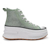Tenisi inalti cu pietricele pe talpa flatform,1251,Verde