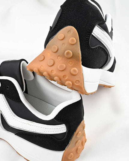 Pantofi sport de barbati din material textil - B4051.Negru
