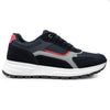 Pantofi sport de barbati,Cu insertii de plasa,B4001,Albastru inchis