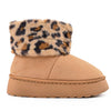 Cizme de dama,tip Ugg,Din piele ecologica intoarsa,imblanite,CD1054,Camel