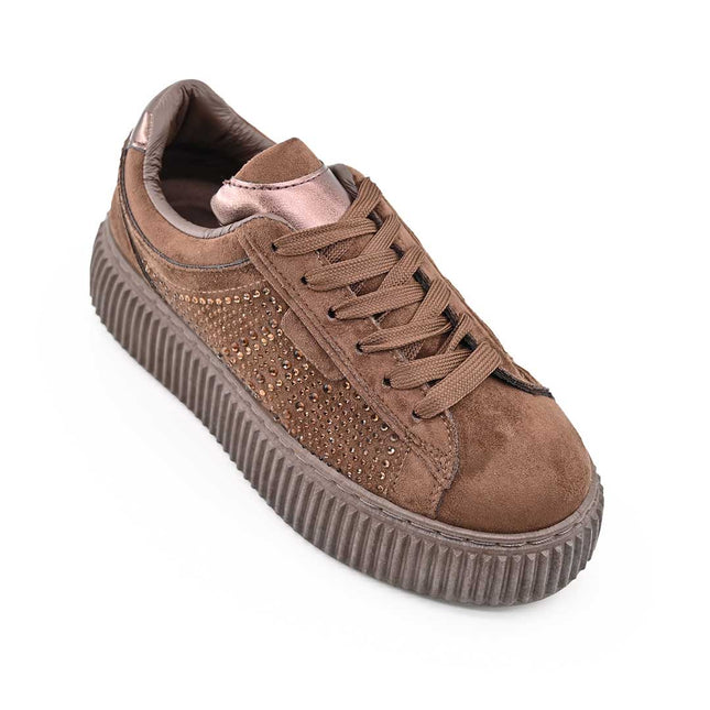 Pantofi Sport De Dama,Din Piele ecologica intoarsa,D1513,Maro