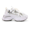 Pantofi sport De dama,cu inseretii din plasa,cu Funda din perle,D1400,Alb