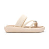 Papuci casual de dama,Cu strasuri si talpa Joasa,8503,Bej