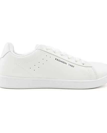 Pantofi sport de barbati piele ecologica, B4040 - Alb