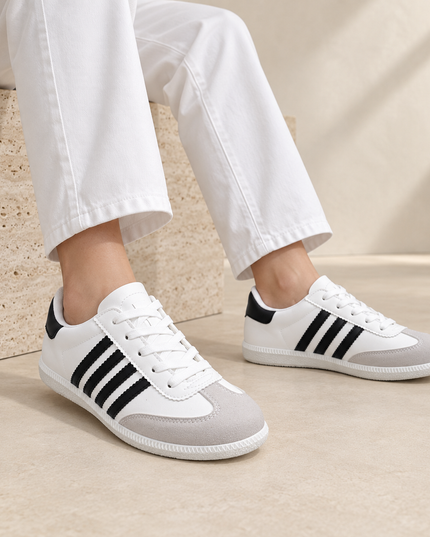 Pantofi sport de dama,D1303,Din piele ecologica,Alb