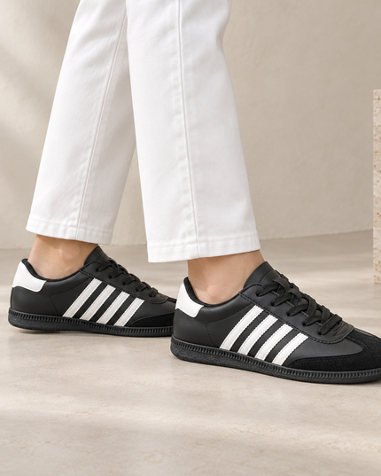 Pantofi sport de dama,D1303,Din piele ecologica,Negru