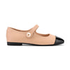 Balerini Casual De Dama,Din piele ecologica,BL502,Bej