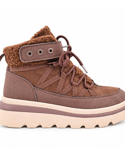 Ghete de dama,Cu interior imblanit,D1450,Maro