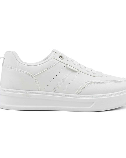 Pantofi sport de barbati din piele ecologica, B4068 - Alb
