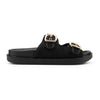 Papuci Casual De Dama,Din piele ecologica,SP115,Negru