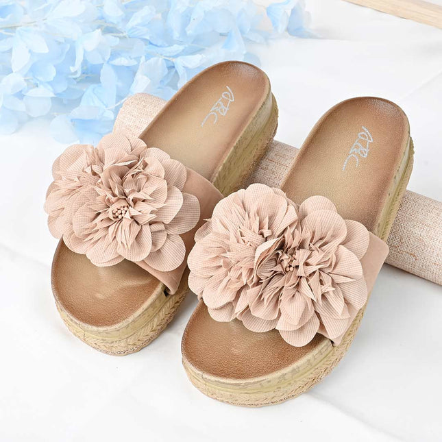Papuci Casual De Dama din piele intoarsa ecologica, PD1089 - Roz
