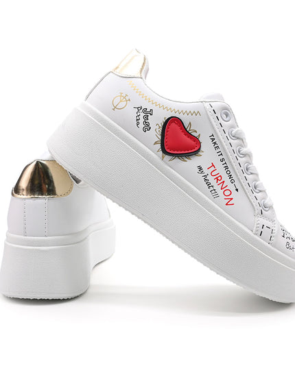 Pantofi sport de dama,Cu Piele ecologica,D1362, Alb