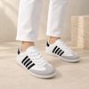 Pantofi sport de dama,D1303,Din piele ecologica,Alb
