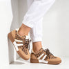 Pantofi sport de dama,Din piele Ecologica Intoarsa,D1426,Leopard