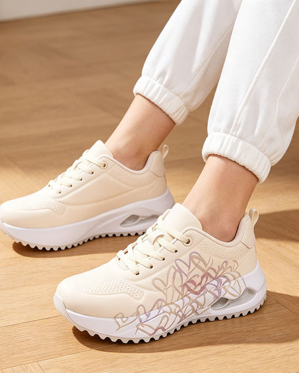 Pantofi Sport De Dama din Piele Ecologica - D1430.Bej