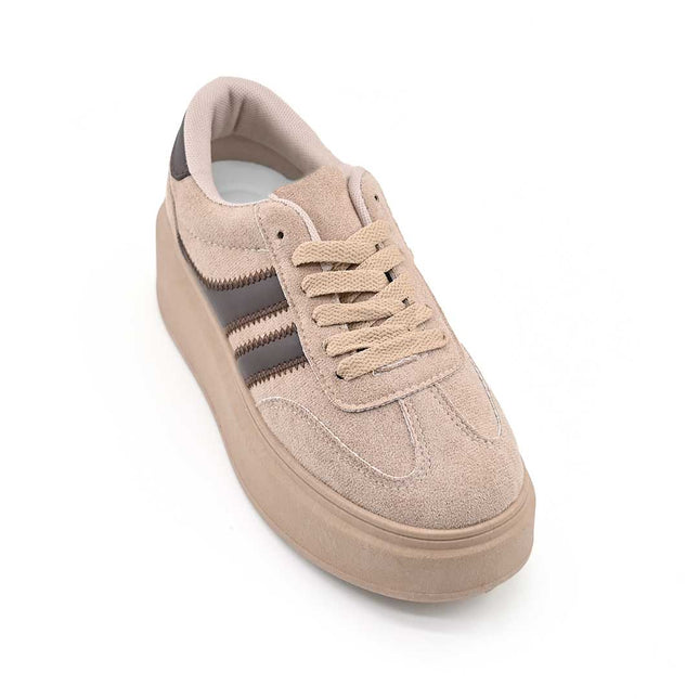 Pantofi Sport De Dama,Din Piele ecologica intoarsa,D1510,Kaki