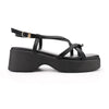Sandale de dama,Cu platforma,Din Piele Ecologica,SA82,Negru