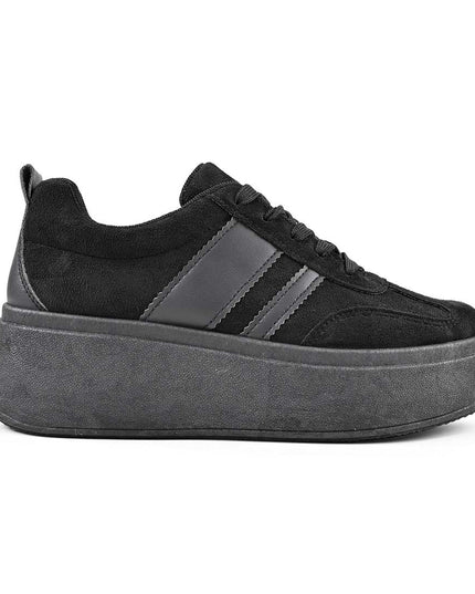 Pantofi Sport De Dama din Piele ecologica, D1482 - Negru