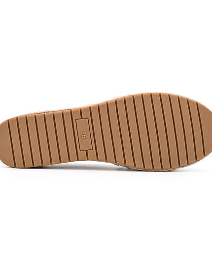 Espadrile de dama din material Textil, TD1281 - Camel