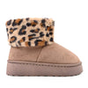 Cizme de dama,tip Ugg,Din piele ecologica intoarsa,imblanite,CD1054,Maro