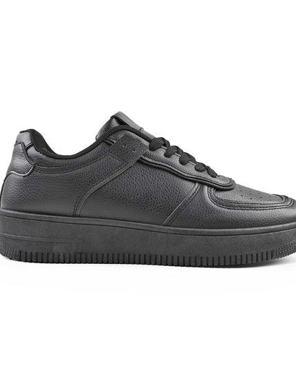 Pantofi sport de barbati piele ecologica, B4041 - Negru