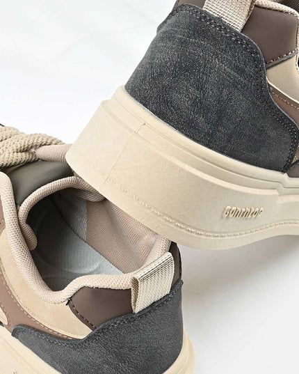 Pantofi sport de barbati din piele ecologica, B4067 - Maro