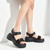 Sandale de Dama,Cu platforma,Din Piele Ecologica,SA130,Negru