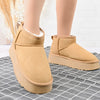 Cizme de dama,tip Ugg,Din piele naturala,imblanite,CD1035,Camel