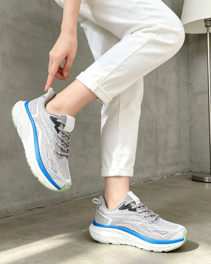 Pantofi sport de dama 0145, usori, din material textil - Gri