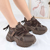Pantofi Sport De Dama,Din Piele ecologica cu Strasui,D1462,Maro
