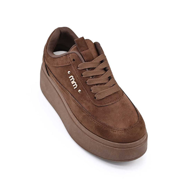 Pantofi Sport De Dama,Din Piele ecologica intoarsa,D1509,Maro