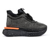 Pantofi Sport De Dama,Din material textil cu Strasuri,D1365,Gri
