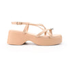Sandale de dama,Cu platforma,Din Piele Ecologica,SA82,Kaki