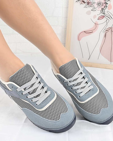 Pantofi Sport De Dama din material textil, D1495 - Albastru