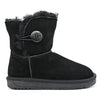 Cizme de dama,tip Ugg,Din piele naturala intoarsa,imblanite,CD1019,Negru