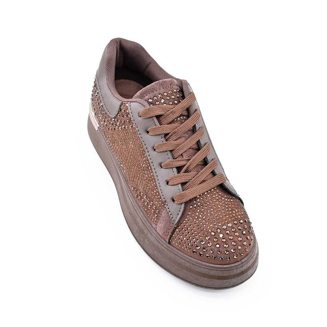 Pantofi Sport De Dama,Din Piele ecologica intoarsa,D1514.Maro
