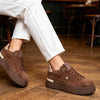 Pantofi Sport De Dama,Din Piele ecologica intoarsa,D1511,Maro
