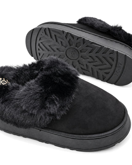 Papuci de casa Dama,Cu Imblaniti,PD1126,Negru