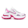 Pantofi sport De dama,cu inseretii din plasa,D1407,Roz cu Alb