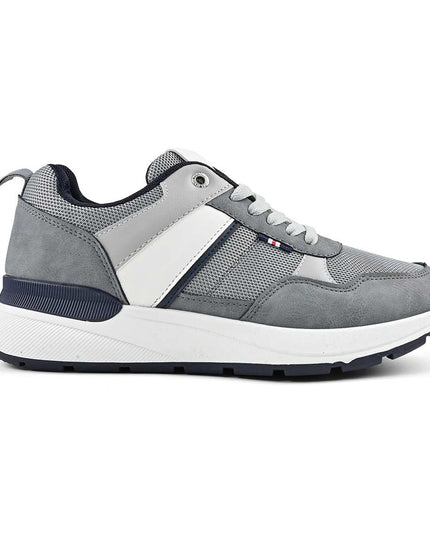 Pantofi sport de barbati cu inseretii din plasa, B4055 - Gri