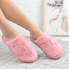 Papuci de casa Dama pufosi,Cu inimă,Cu Imblaniti,PD1071,Roz