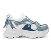 Pantofi Sport de dama,din material textil,1246,Alb cu Albastru