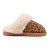 Papuci de Dama,Din Piele Ecologica Intoarsa, Imblaniti,PD1070,Leopard