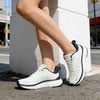 Pantofi sport de dama, 0144, usori, din material textil, Alb cu albastru