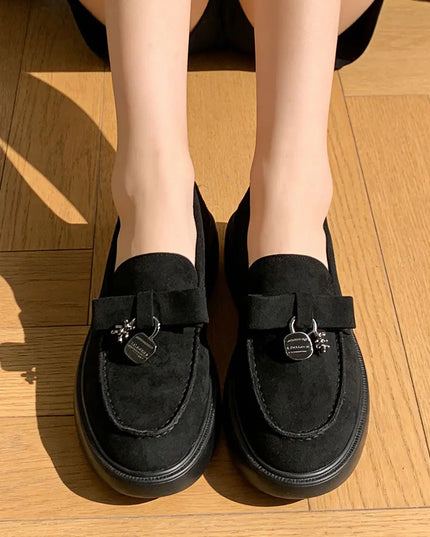 Pantofi casual de dama,Din piele ecologica intoarsa,P1251,Negru OEM